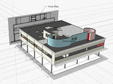 Sketchup 3D Architecture models-Villa Savoye(Le Corbusier) - CAD Design | Download CAD Drawings | AutoCAD Blocks | AutoCAD Symbols | CAD Drawings | Architecture Details│Landscape Details | See more about AutoCAD, Cad Drawing and Architecture Details