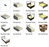 Sketchup Bed 3D models download - CAD Design | Download CAD Drawings | AutoCAD Blocks | AutoCAD Symbols | CAD Drawings | Architecture Details│Landscape Details | See more about AutoCAD, Cad Drawing and Architecture Details