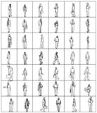 People Blocks Bundle 1 - CAD Design | Download CAD Drawings | AutoCAD Blocks | AutoCAD Symbols | CAD Drawings | Architecture Details│Landscape Details | See more about AutoCAD, Cad Drawing and Architecture Details