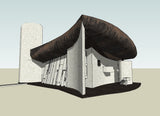 Sketchup 3D Architecture models-Ronchamp (Le Corbusier) - CAD Design | Download CAD Drawings | AutoCAD Blocks | AutoCAD Symbols | CAD Drawings | Architecture Details│Landscape Details | See more about AutoCAD, Cad Drawing and Architecture Details