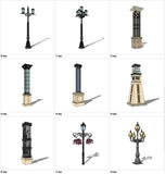 【Sketchup 3D Models】20 Types of Street Light Design 3D Models - CAD Design | Download CAD Drawings | AutoCAD Blocks | AutoCAD Symbols | CAD Drawings | Architecture Details│Landscape Details | See more about AutoCAD, Cad Drawing and Architecture Details
