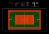 Basketball Field Plans - CAD Design | Download CAD Drawings | AutoCAD Blocks | AutoCAD Symbols | CAD Drawings | Architecture Details│Landscape Details | See more about AutoCAD, Cad Drawing and Architecture Details
