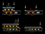 Building Elevation 11 - CAD Design | Download CAD Drawings | AutoCAD Blocks | AutoCAD Symbols | CAD Drawings | Architecture Details│Landscape Details | See more about AutoCAD, Cad Drawing and Architecture Details