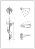 Ornamental Stair and Elevation - CAD Design | Download CAD Drawings | AutoCAD Blocks | AutoCAD Symbols | CAD Drawings | Architecture Details│Landscape Details | See more about AutoCAD, Cad Drawing and Architecture Details