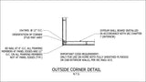 Free CAD Details-Outside Corner Wall Detail - CAD Design | Download CAD Drawings | AutoCAD Blocks | AutoCAD Symbols | CAD Drawings | Architecture Details│Landscape Details | See more about AutoCAD, Cad Drawing and Architecture Details