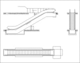Free Escalator Elevation - CAD Design | Download CAD Drawings | AutoCAD Blocks | AutoCAD Symbols | CAD Drawings | Architecture Details│Landscape Details | See more about AutoCAD, Cad Drawing and Architecture Details