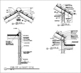 Ridge Eave & Parapet Details - CAD Design | Download CAD Drawings | AutoCAD Blocks | AutoCAD Symbols | CAD Drawings | Architecture Details│Landscape Details | See more about AutoCAD, Cad Drawing and Architecture Details