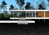 Sketchup 3D Architecture models- Farnsworth house by Ludwig Mies van der Rohe - CAD Design | Download CAD Drawings | AutoCAD Blocks | AutoCAD Symbols | CAD Drawings | Architecture Details│Landscape Details | See more about AutoCAD, Cad Drawing and Architecture Details