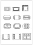Chinese window  drawing - CAD Design | Download CAD Drawings | AutoCAD Blocks | AutoCAD Symbols | CAD Drawings | Architecture Details│Landscape Details | See more about AutoCAD, Cad Drawing and Architecture Details