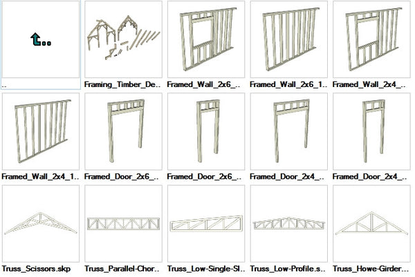 Sketchup Wood Framing 3D models download - CAD Design | Download CAD Drawings | AutoCAD Blocks | AutoCAD Symbols | CAD Drawings | Architecture Details│Landscape Details | See more about AutoCAD, Cad Drawing and Architecture Details