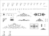 Ornamental Parts of Buildings 14 - CAD Design | Download CAD Drawings | AutoCAD Blocks | AutoCAD Symbols | CAD Drawings | Architecture Details│Landscape Details | See more about AutoCAD, Cad Drawing and Architecture Details