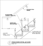 Free CAD Details-Tread Riser Detail @ Floor - CAD Design | Download CAD Drawings | AutoCAD Blocks | AutoCAD Symbols | CAD Drawings | Architecture Details│Landscape Details | See more about AutoCAD, Cad Drawing and Architecture Details