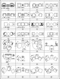 Sofa Cad Blocks Set - CAD Design | Download CAD Drawings | AutoCAD Blocks | AutoCAD Symbols | CAD Drawings | Architecture Details│Landscape Details | See more about AutoCAD, Cad Drawing and Architecture Details