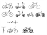 Free Bicycle Blocks - CAD Design | Download CAD Drawings | AutoCAD Blocks | AutoCAD Symbols | CAD Drawings | Architecture Details│Landscape Details | See more about AutoCAD, Cad Drawing and Architecture Details
