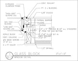 Free CAD Details-Glass Block Detail - CAD Design | Download CAD Drawings | AutoCAD Blocks | AutoCAD Symbols | CAD Drawings | Architecture Details│Landscape Details | See more about AutoCAD, Cad Drawing and Architecture Details