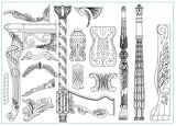 All Architectural decorative blocks V.9 - CAD Design | Download CAD Drawings | AutoCAD Blocks | AutoCAD Symbols | CAD Drawings | Architecture Details│Landscape Details | See more about AutoCAD, Cad Drawing and Architecture Details