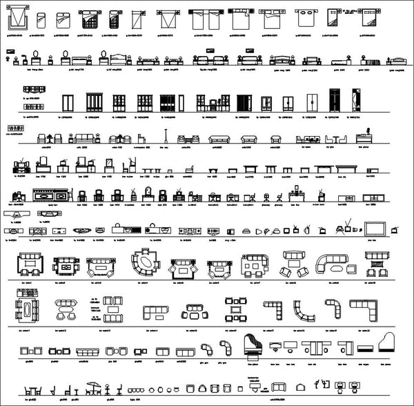 All Interior Design Blocks 7 | CAD Download – CAD Design | Free CAD ...