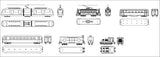 Free Train Blocks - CAD Design | Download CAD Drawings | AutoCAD Blocks | AutoCAD Symbols | CAD Drawings | Architecture Details│Landscape Details | See more about AutoCAD, Cad Drawing and Architecture Details
