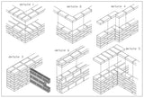 Connection of Walls Joint with Isometric view design drawing - CAD Design | Download CAD Drawings | AutoCAD Blocks | AutoCAD Symbols | CAD Drawings | Architecture Details│Landscape Details | See more about AutoCAD, Cad Drawing and Architecture Details