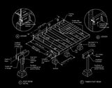 Free CAD Details-Deck Framing Details - CAD Design | Download CAD Drawings | AutoCAD Blocks | AutoCAD Symbols | CAD Drawings | Architecture Details│Landscape Details | See more about AutoCAD, Cad Drawing and Architecture Details