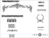 All Architectural decorative blocks V.6 - CAD Design | Download CAD Drawings | AutoCAD Blocks | AutoCAD Symbols | CAD Drawings | Architecture Details│Landscape Details | See more about AutoCAD, Cad Drawing and Architecture Details