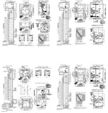 Detail drawing blocks of elevators design - CAD Design | Download CAD Drawings | AutoCAD Blocks | AutoCAD Symbols | CAD Drawings | Architecture Details│Landscape Details | See more about AutoCAD, Cad Drawing and Architecture Details