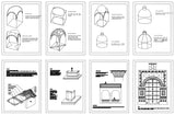 Ornamental Parts of Buildings 7 - CAD Design | Download CAD Drawings | AutoCAD Blocks | AutoCAD Symbols | CAD Drawings | Architecture Details│Landscape Details | See more about AutoCAD, Cad Drawing and Architecture Details