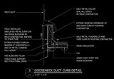 Free CAD Details-Gooseneck Duct Curb Detail - CAD Design | Download CAD Drawings | AutoCAD Blocks | AutoCAD Symbols | CAD Drawings | Architecture Details│Landscape Details | See more about AutoCAD, Cad Drawing and Architecture Details