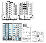 Apartment with commercial building - CAD Design | Download CAD Drawings | AutoCAD Blocks | AutoCAD Symbols | CAD Drawings | Architecture Details│Landscape Details | See more about AutoCAD, Cad Drawing and Architecture Details