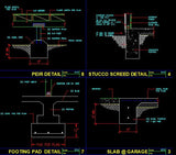 Construction Details 1 - CAD Design | Download CAD Drawings | AutoCAD Blocks | AutoCAD Symbols | CAD Drawings | Architecture Details│Landscape Details | See more about AutoCAD, Cad Drawing and Architecture Details