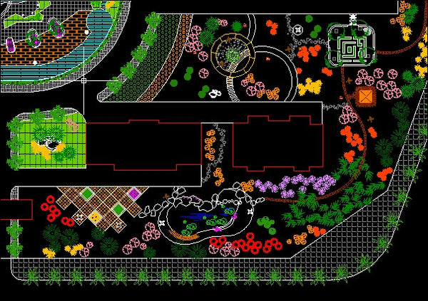 Landscape Design Using Cad Residential Landscape Design 5 | CAD Download – CAD Design | Free CAD ...
