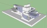 Sketchup 3D Architecture models-  Cascade house 3d - CAD Design | Download CAD Drawings | AutoCAD Blocks | AutoCAD Symbols | CAD Drawings | Architecture Details│Landscape Details | See more about AutoCAD, Cad Drawing and Architecture Details
