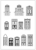 Ornamental Door & Window Bundle - CAD Design | Download CAD Drawings | AutoCAD Blocks | AutoCAD Symbols | CAD Drawings | Architecture Details│Landscape Details | See more about AutoCAD, Cad Drawing and Architecture Details