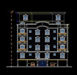 Building Elevation 11 - CAD Design | Download CAD Drawings | AutoCAD Blocks | AutoCAD Symbols | CAD Drawings | Architecture Details│Landscape Details | See more about AutoCAD, Cad Drawing and Architecture Details
