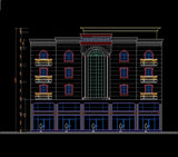 Building Elevation 6 - CAD Design | Download CAD Drawings | AutoCAD Blocks | AutoCAD Symbols | CAD Drawings | Architecture Details│Landscape Details | See more about AutoCAD, Cad Drawing and Architecture Details