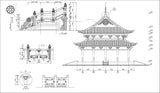 Chinese Architectural Drawings 2 - CAD Design | Download CAD Drawings | AutoCAD Blocks | AutoCAD Symbols | CAD Drawings | Architecture Details│Landscape Details | See more about AutoCAD, Cad Drawing and Architecture Details