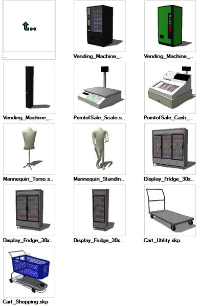 Sketchup Retail 3D models download - CAD Design | Download CAD Drawings | AutoCAD Blocks | AutoCAD Symbols | CAD Drawings | Architecture Details│Landscape Details | See more about AutoCAD, Cad Drawing and Architecture Details