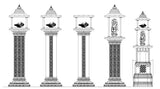 Ornamental Parts of Buildings 12 - CAD Design | Download CAD Drawings | AutoCAD Blocks | AutoCAD Symbols | CAD Drawings | Architecture Details│Landscape Details | See more about AutoCAD, Cad Drawing and Architecture Details