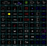 All Interior Design Blocks 3 - CAD Design | Download CAD Drawings | AutoCAD Blocks | AutoCAD Symbols | CAD Drawings | Architecture Details│Landscape Details | See more about AutoCAD, Cad Drawing and Architecture Details