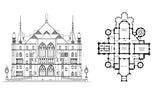 Ornamental Parts of Buildings 10 - CAD Design | Download CAD Drawings | AutoCAD Blocks | AutoCAD Symbols | CAD Drawings | Architecture Details│Landscape Details | See more about AutoCAD, Cad Drawing and Architecture Details