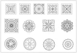 All Architectural decorative blocks V.10 - CAD Design | Download CAD Drawings | AutoCAD Blocks | AutoCAD Symbols | CAD Drawings | Architecture Details│Landscape Details | See more about AutoCAD, Cad Drawing and Architecture Details