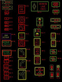 Sign Library - CAD Design | Download CAD Drawings | AutoCAD Blocks | AutoCAD Symbols | CAD Drawings | Architecture Details│Landscape Details | See more about AutoCAD, Cad Drawing and Architecture Details