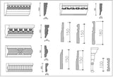Over 1200+ Decorative Elements,Crown molding,Chair-rail,Door Trim,Skirting Board,Corner Post,Plain Molding - CAD Design | Download CAD Drawings | AutoCAD Blocks | AutoCAD Symbols | CAD Drawings | Architecture Details│Landscape Details | See more about AutoCAD, Cad Drawing and Architecture Details
