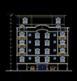 Building Elevation 10 - CAD Design | Download CAD Drawings | AutoCAD Blocks | AutoCAD Symbols | CAD Drawings | Architecture Details│Landscape Details | See more about AutoCAD, Cad Drawing and Architecture Details