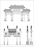 Chinese Architecture - CAD Design | Download CAD Drawings | AutoCAD Blocks | AutoCAD Symbols | CAD Drawings | Architecture Details│Landscape Details | See more about AutoCAD, Cad Drawing and Architecture Details