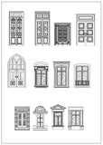 Ornamental Door & Window Bundle - CAD Design | Download CAD Drawings | AutoCAD Blocks | AutoCAD Symbols | CAD Drawings | Architecture Details│Landscape Details | See more about AutoCAD, Cad Drawing and Architecture Details