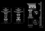 Architectural decorative elements 2 - CAD Design | Download CAD Drawings | AutoCAD Blocks | AutoCAD Symbols | CAD Drawings | Architecture Details│Landscape Details | See more about AutoCAD, Cad Drawing and Architecture Details