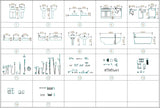Toilet and Bathroom Cad Set - CAD Design | Download CAD Drawings | AutoCAD Blocks | AutoCAD Symbols | CAD Drawings | Architecture Details│Landscape Details | See more about AutoCAD, Cad Drawing and Architecture Details