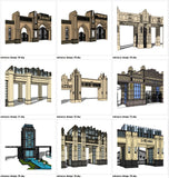 【Sketchup 3D Models】10 Types of European Entrance & Door 3D Models V.4 - CAD Design | Download CAD Drawings | AutoCAD Blocks | AutoCAD Symbols | CAD Drawings | Architecture Details│Landscape Details | See more about AutoCAD, Cad Drawing and Architecture Details