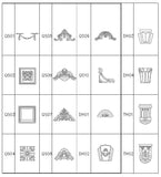 Ornamental Parts of Buildings 6 - CAD Design | Download CAD Drawings | AutoCAD Blocks | AutoCAD Symbols | CAD Drawings | Architecture Details│Landscape Details | See more about AutoCAD, Cad Drawing and Architecture Details